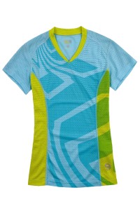 Order online custom-made short-sleeved sportswear Order V-neck sweat-wicking sportswear Sportswear Center WTV181